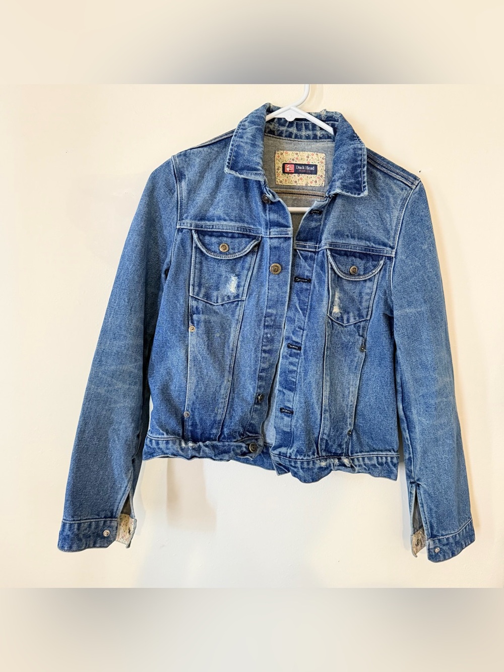 Md Duck Head Vintage-Inspired Light Blue Denim Jacket